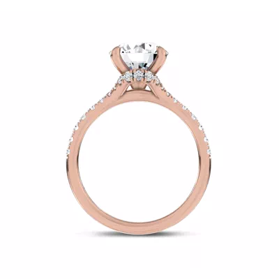 Cascata Halo Engagement Ring by Christian Siriano