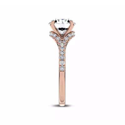 Cascata Halo Engagement Ring by Christian Siriano