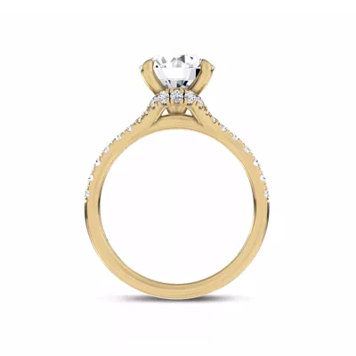 Cascata Halo Engagement Ring by Christian Siriano