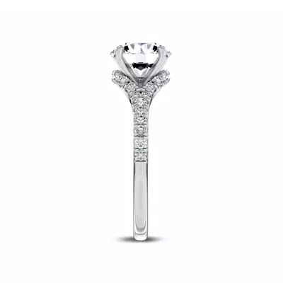 Cascata Halo Lab Engagement Ring by Christian Siriano