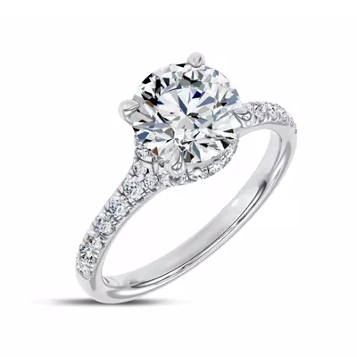 Cascata Halo Engagement Ring by Christian Siriano
