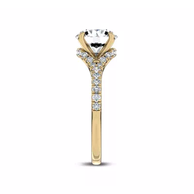 Cascata Halo Lab Engagement Ring by Christian Siriano