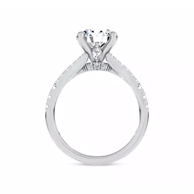 Lumea Split Shank Pavé Engagement Ring by Christian Siriano