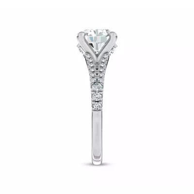 Lumea Split Shank Pavé Engagement Ring by Christian Siriano