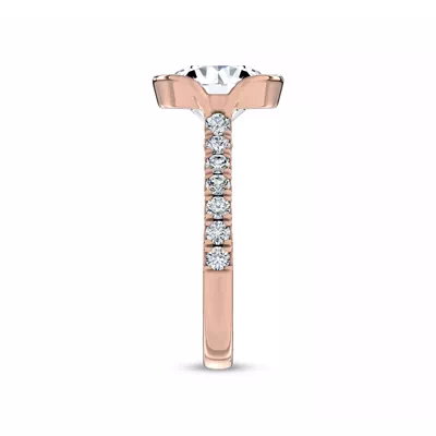 Duet Bezel Engagement Ring by Christian Siriano