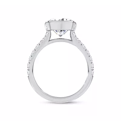 Duet Bezel Engagement Ring by Christian Siriano
