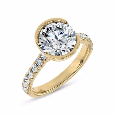 Duet Bezel Engagement Ring by Christian Siriano