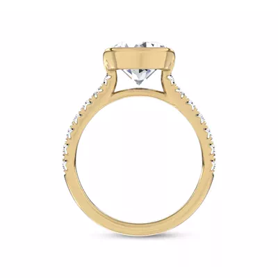 Duet Bezel Engagement Ring by Christian Siriano