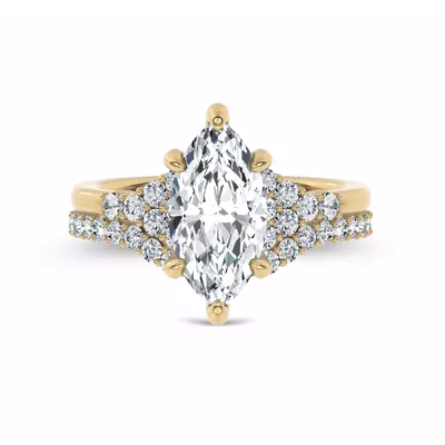 Dorian Contour Pavé Band