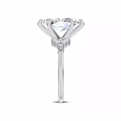 Dorian Cluster Lab Engagement Ring