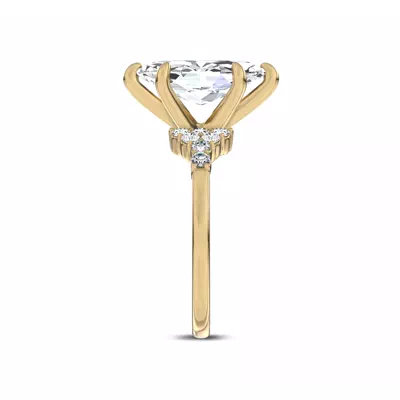 Dorian Cluster Lab Engagement Ring