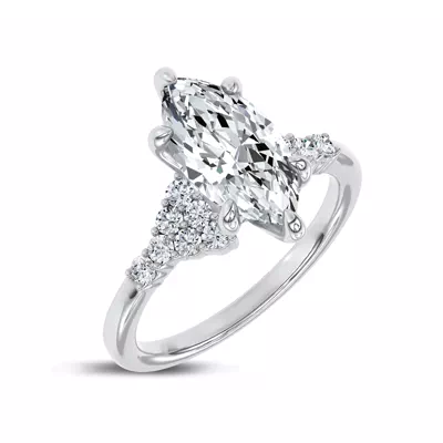 Dorian Cluster Engagement Ring