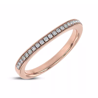 Jenna Contour Pavé Band