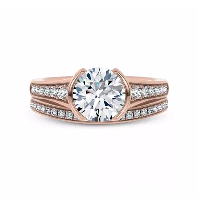 Jenna Contour Pavé Band