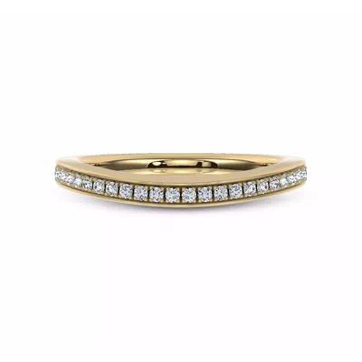 Jenna Contour Pavé Band