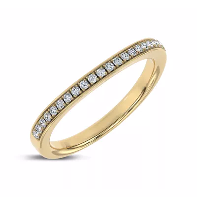 Jenna Contour Pavé Band