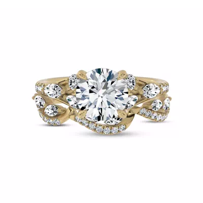 Poise Scalloped Pavé Lab Wedding Band by Christian Siriano