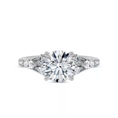 Poise Pavé Lab Engagement Ring by Christian Siriano