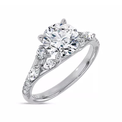 Poise Pavé Lab Engagement Ring by Christian Siriano