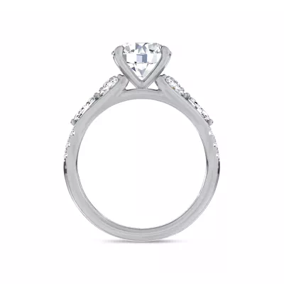 Poise Pavé Lab Engagement Ring by Christian Siriano