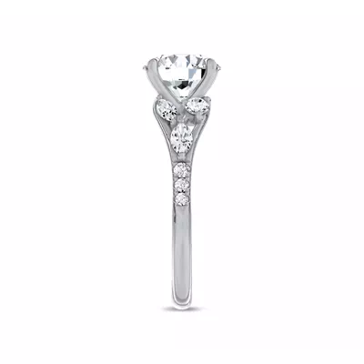 Poise Pavé Lab Engagement Ring by Christian Siriano