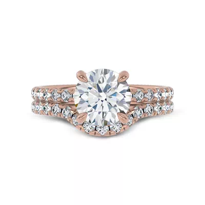 Reflection Contoured Pavé Lab Diamond Band by Christian Siriano