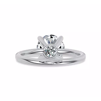 Reflection Pavé Lab Engagement Ring by Christian Siriano
