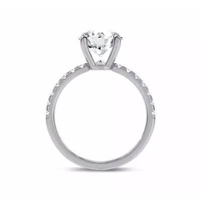 Reflection Pavé Lab Engagement Ring by Christian Siriano
