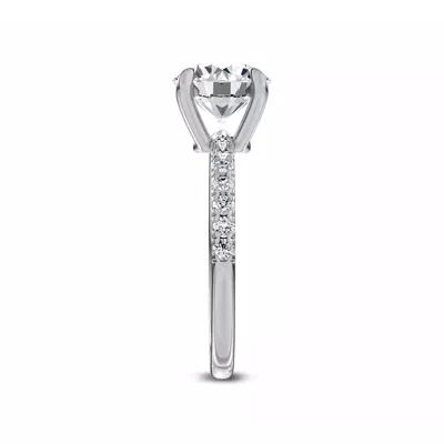 Reflection Pavé Lab Engagement Ring by Christian Siriano