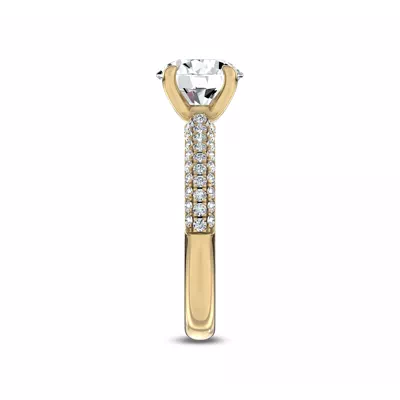 Sequined Lab Pavé Engagement Ring by Christian Siriano