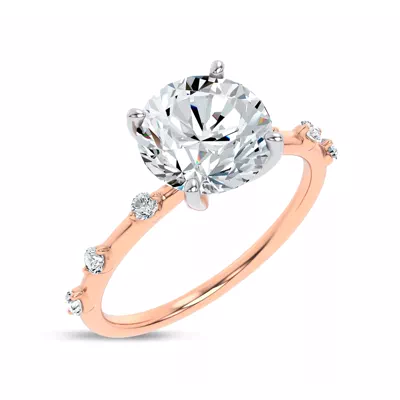 Starlight Spaced Diamond Engagement Ring