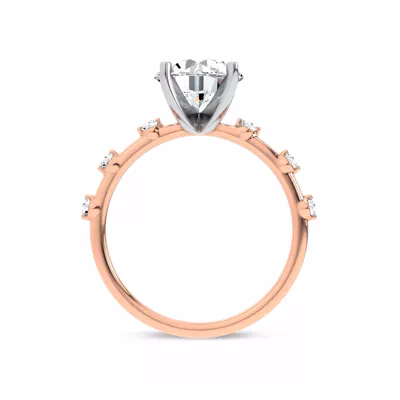 Starlight Spaced Diamond Engagement Ring