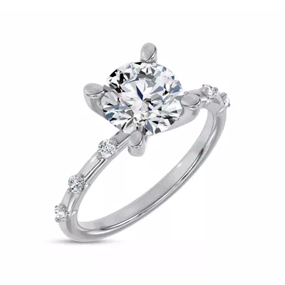 Starlight Spaced Diamond Engagement Ring