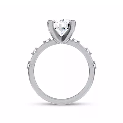 Starlight Spaced Diamond Engagement Ring