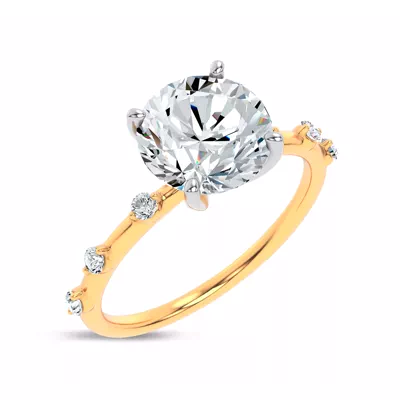 Starlight Spaced Diamond Engagement Ring