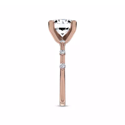 Starlight Spaced Diamond Engagement Ring