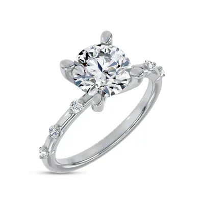 Starlight Spaced Diamond Engagement Ring