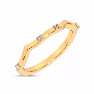 Tira Contour Diamond Band
