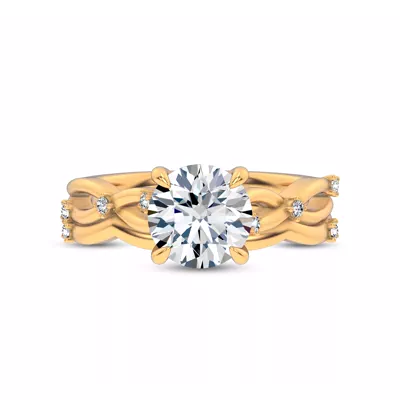 Tira Contour Diamond Band