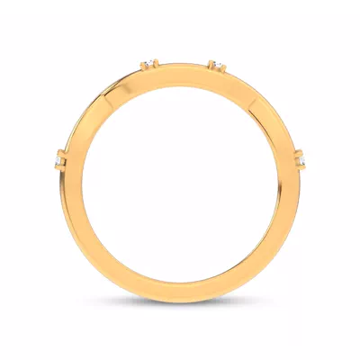 Tira Contour Diamond Band
