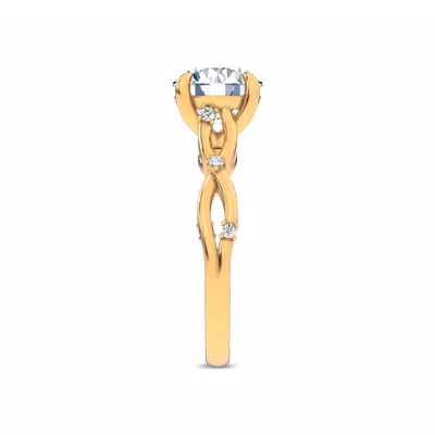 Tira Twist Engagement Ring