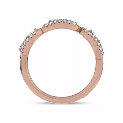 Poise Scalloped Pavé Band by Christian Siriano