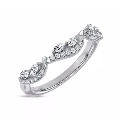 Poise Scalloped Pavé Band by Christian Siriano