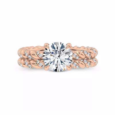 Dorza Twisted Pavé Band