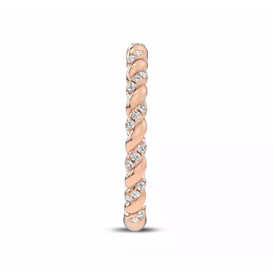 Dorza Twisted Pavé Band