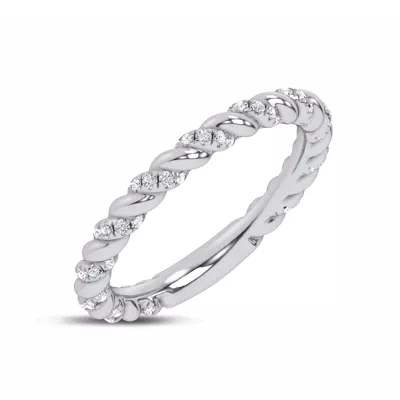 Dorza Twisted Pavé Band