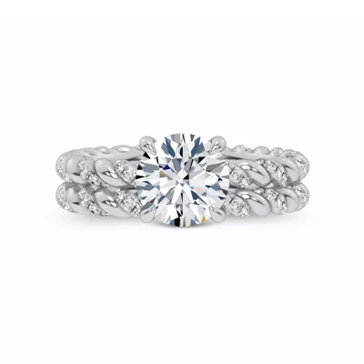 Dorza Twisted Pavé Band