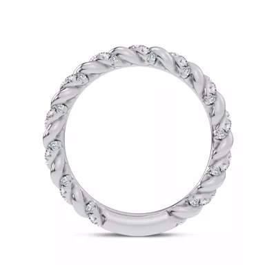 Dorza Twisted Pavé Band