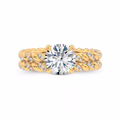 Dorza Twisted Pavé Band