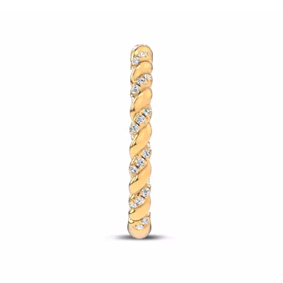 Dorza Twisted Pavé Band